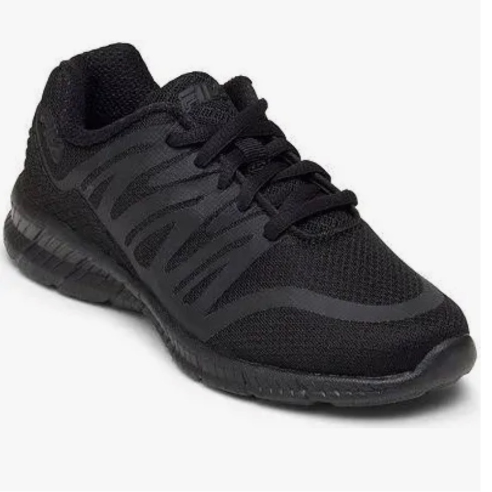 New! Kids FILA fantom 5 Black Athletic Shoe. Size 3